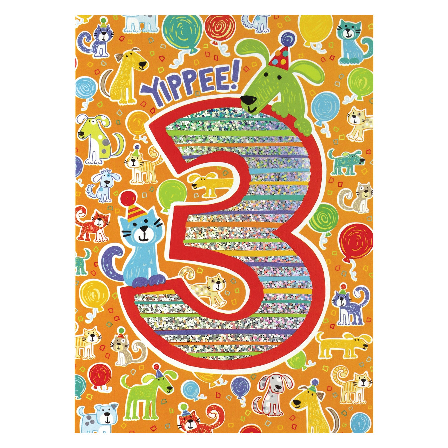 AGE-SPECIFIC: FOIL: 3 YEAR OLD CARD