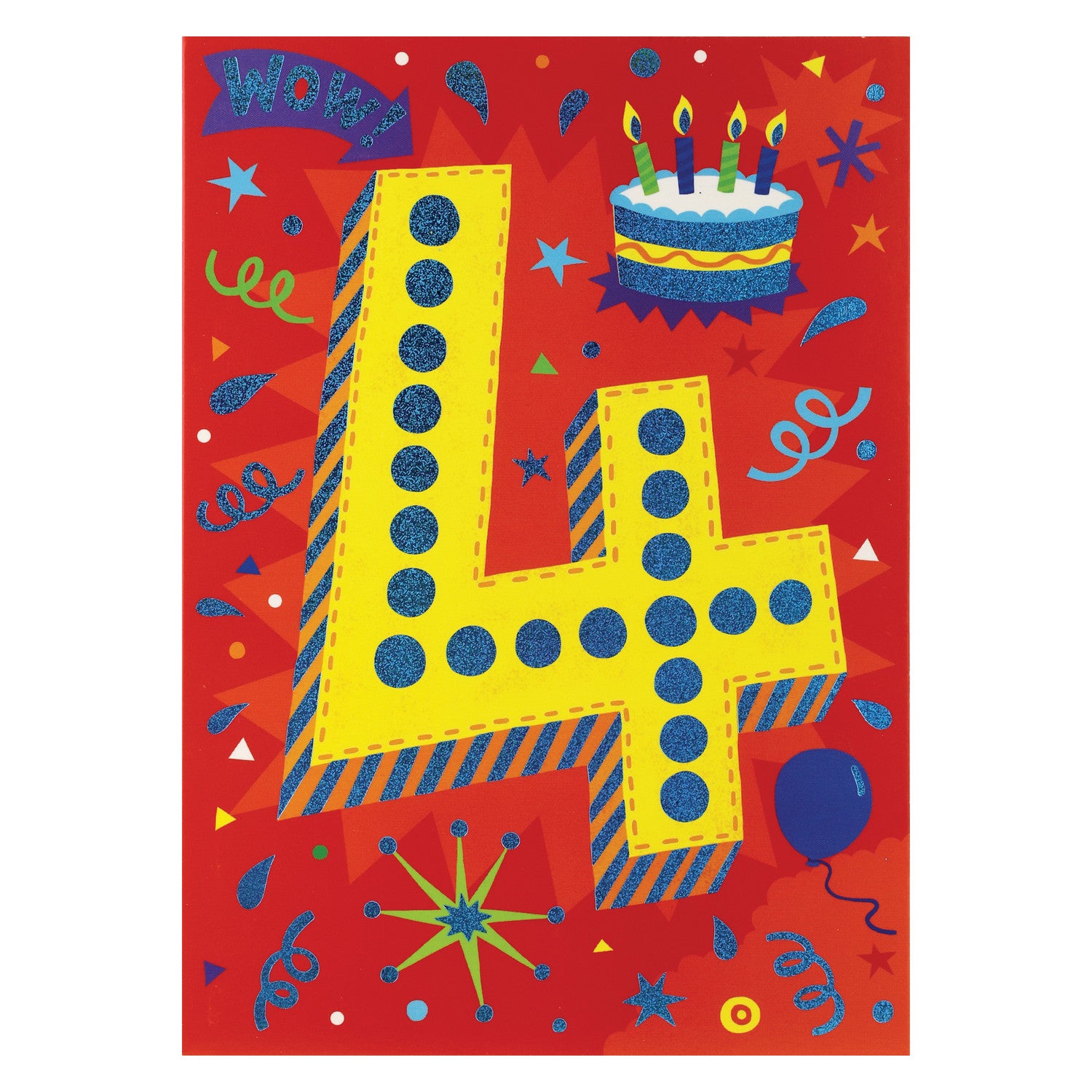 AGE-SPECIFIC: FOIL: 4 YEAR OLD CARD