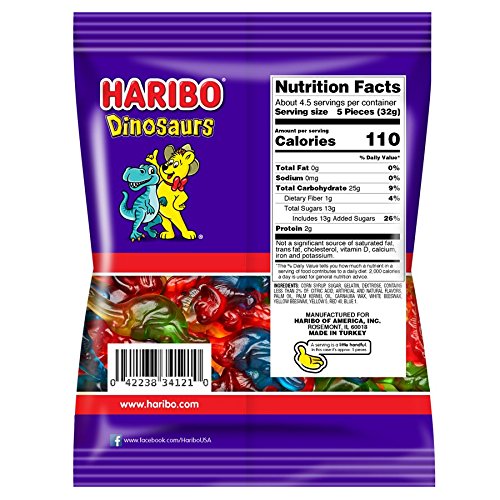 Haribo Dinosaurs Gummy 5 oz Bag