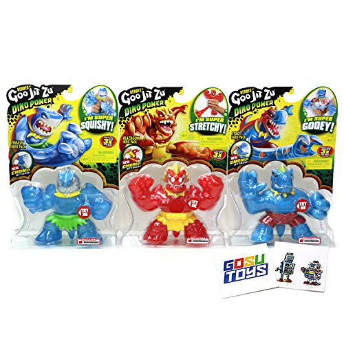 3 Pack Dino Power Goo Jit Zu Heros