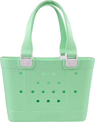 Small Lime Simply Southern Tote Bag Learning Express Gifts