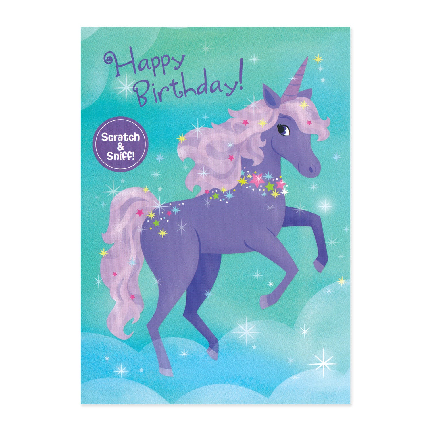 Grape Unicorn Scratch and Sniff Card