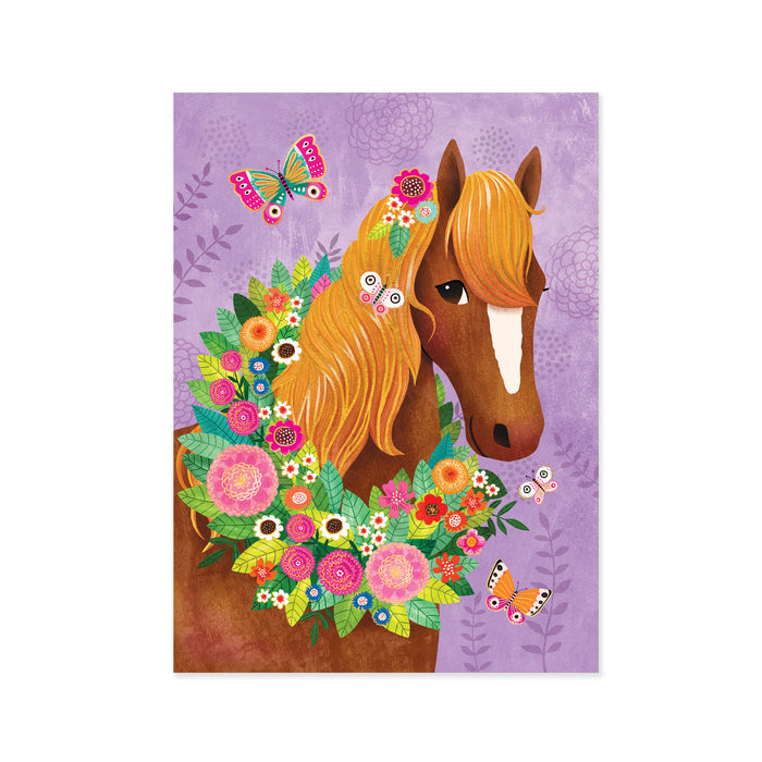 Horse and Butterfly Card
