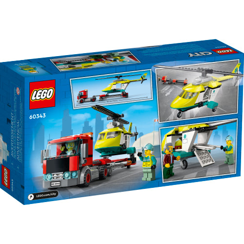 LEGO 60343 Rescue Helicopter Transport V39 City Great Vehicles