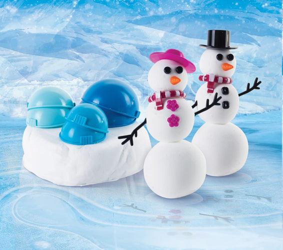 Floof Modeling Clay - Reuseable Indoor Snow - Mr. & Mrs Snowman Set