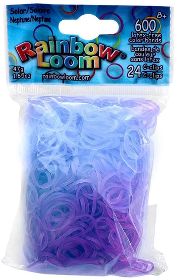Loom Bands loom rubber bands - 4800 pc refill value pack with clips (8  unique rainbow colors - 600 each of red, yellow, green, blue, pink