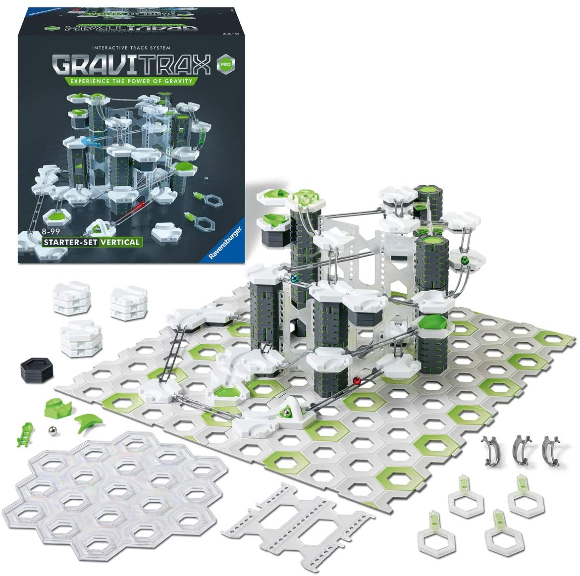 Ravensburger GraviTrax PRO Vertical Starter Set - 153  pc Marble Run and STEM Toy