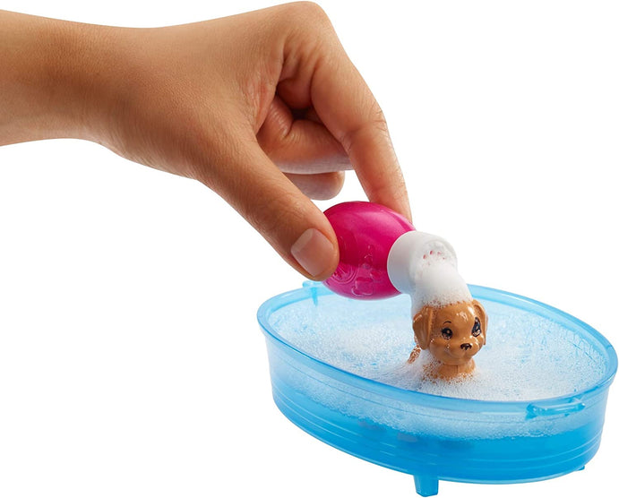 Barbie® Doll & Pets - Puppy Bath Time Playset