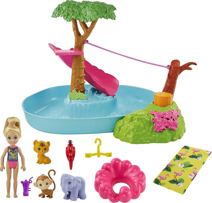 Barbie And Chelsea: The Lost Birthday Doll & Splashtastic Pool Surprise Playset