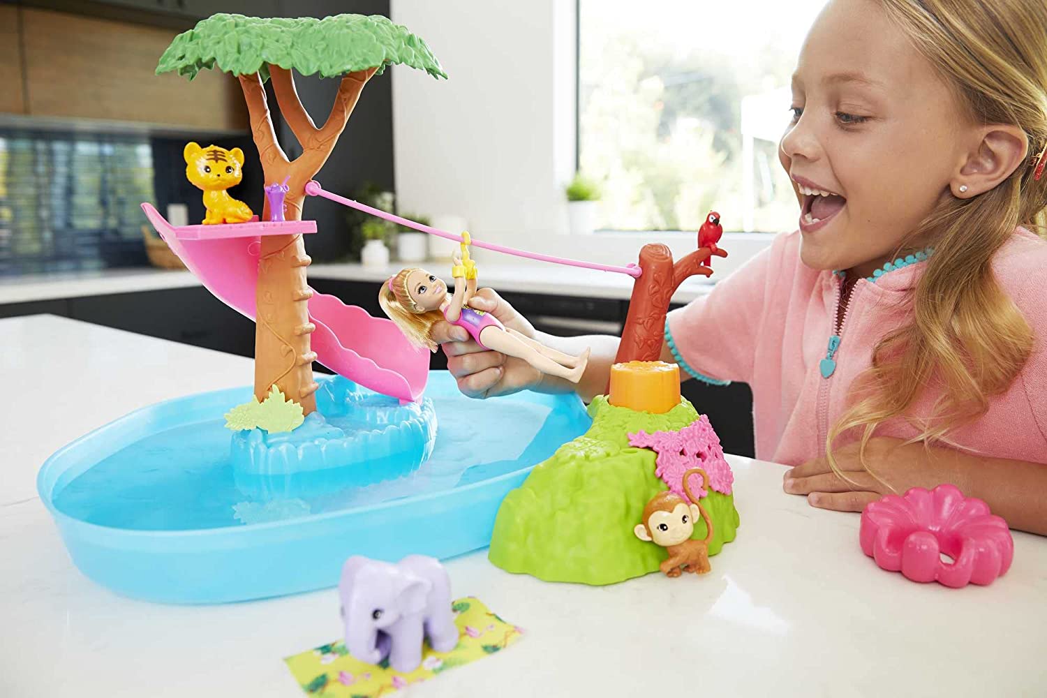 Barbie® And Chelsea: The Lost Birthday Doll & Splashtastic Pool Surprise Playset