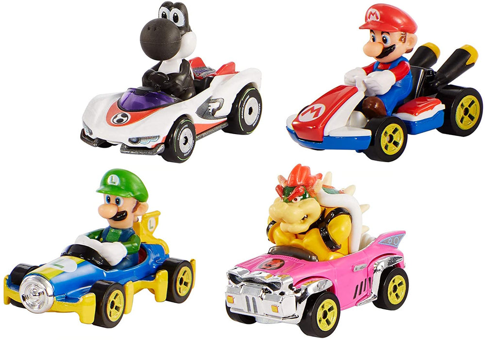 Hot Wheels Mario Kart Characters and Karts as Die-Cast Cars