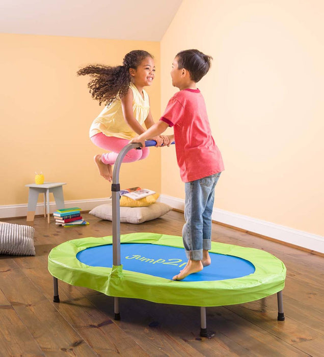 Jump2It Indoor Trampoline with Adjustable and Folding Handle