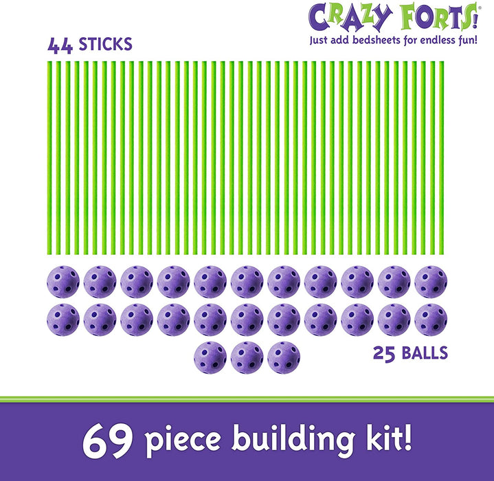 Crazy Fort 69 Pieces Build Your Own Fort