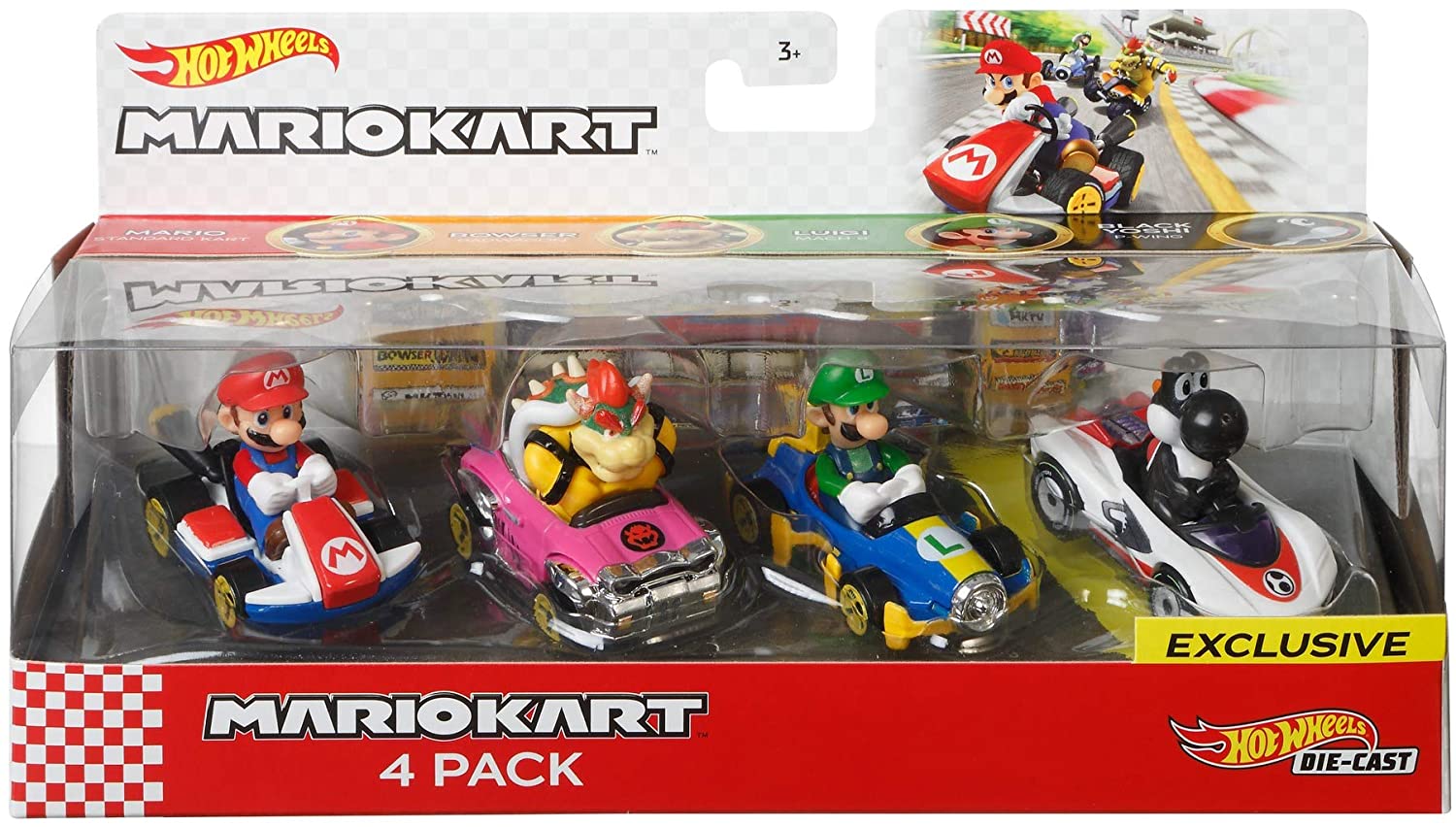 Hot Wheels Mario Kart Characters and Karts as Die-Cast Cars