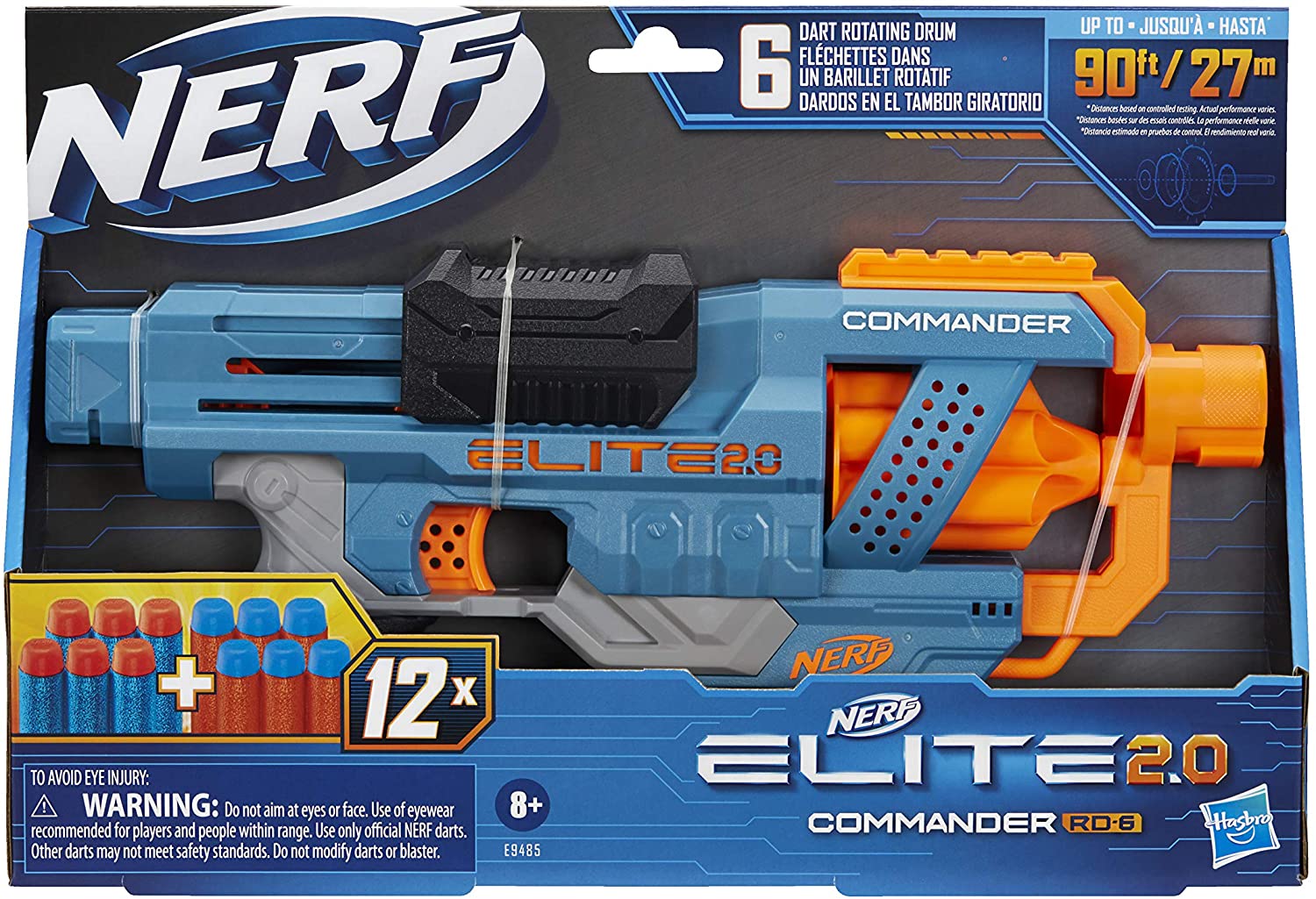NERF Elite 2.0 Commander RD-6 Blaster