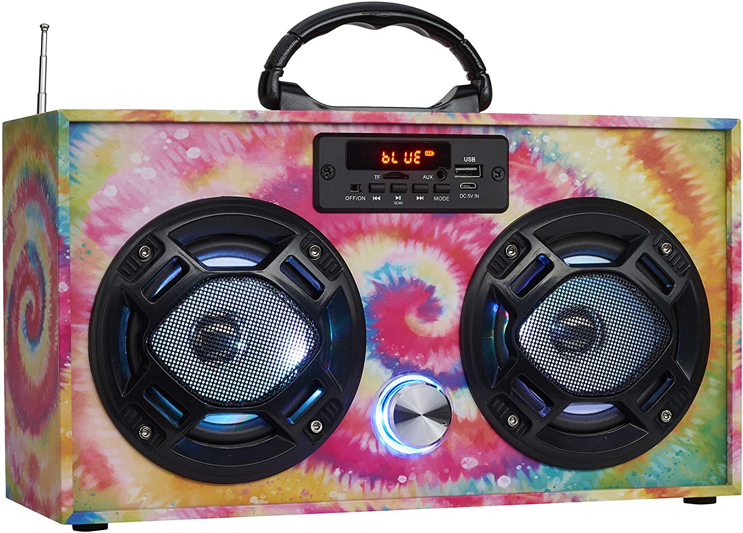 Tie Dye Bombox Radio