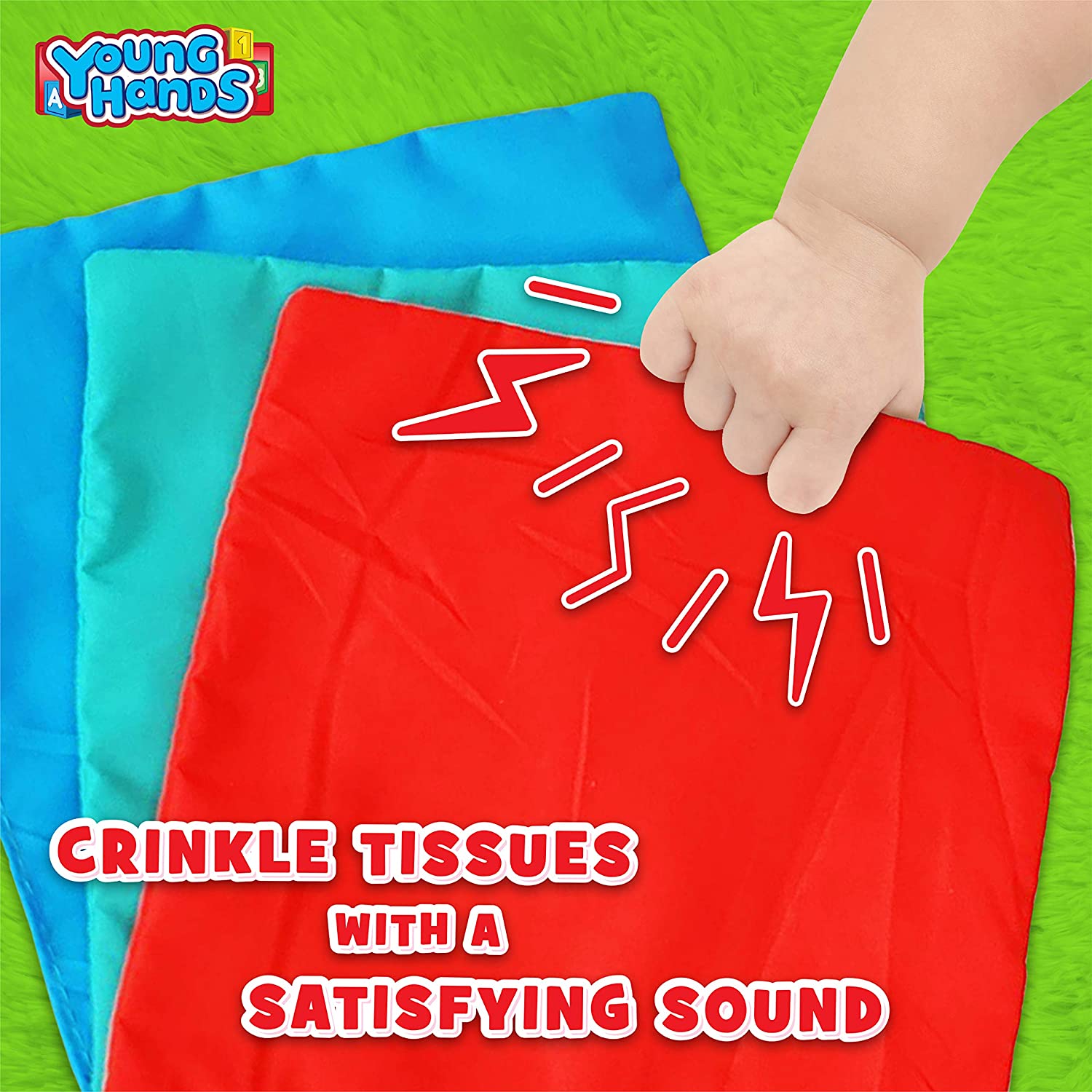 Plush Crinkle Tissue Box