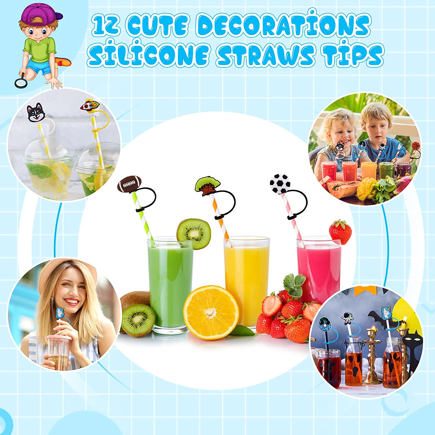 Reusable Straw Covers