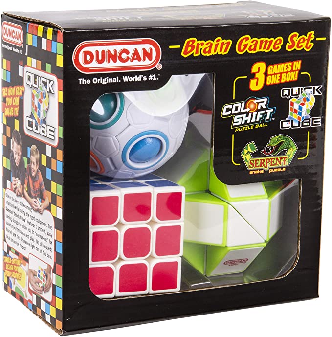 Duncan Brain Game Set 3 Piece Small Fidget Puzzle Set