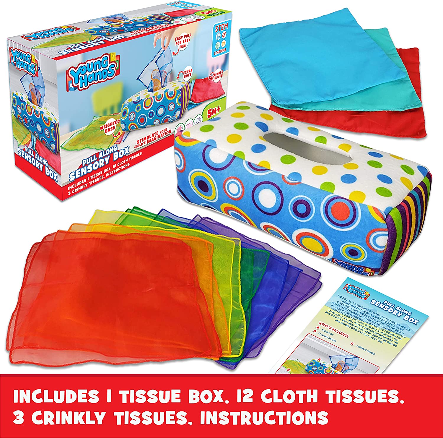 Plush Crinkle Tissue Box