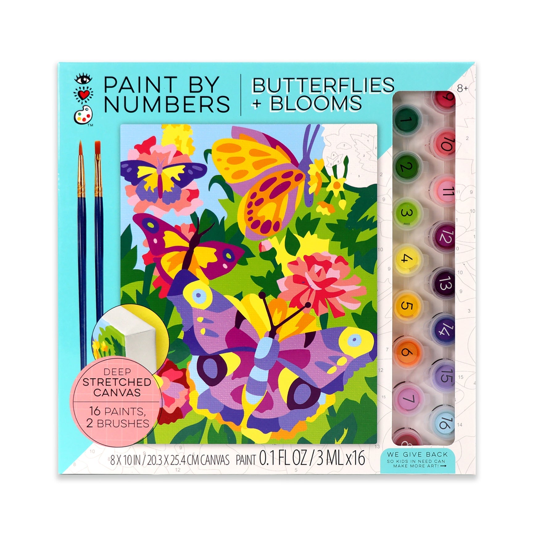 iHeartArt Paint by Numbers Butterflies and Blooms