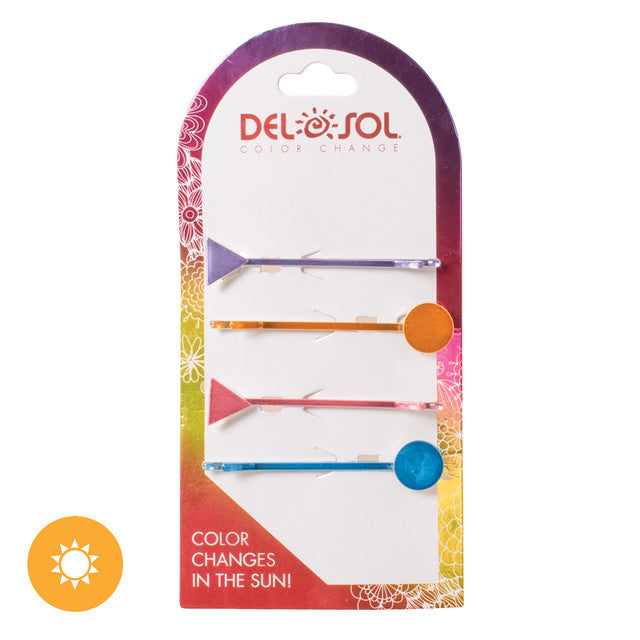 Triangle Circle UV Hair Pins