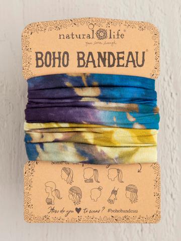 Blue Multi Tie Dye Boho Bandeau