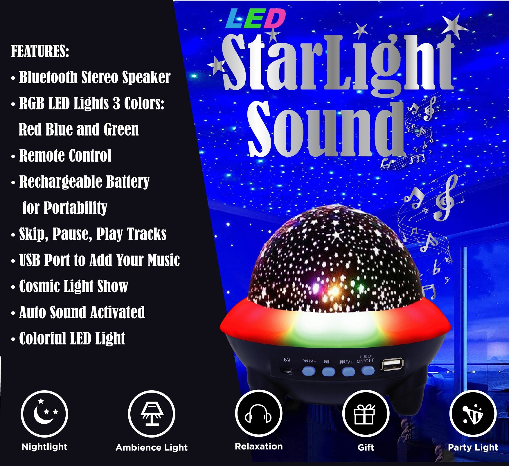 Starlight Bluetooth Speaker