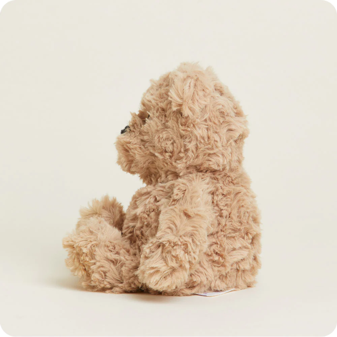 Brown Curly Bear Junior Warmie