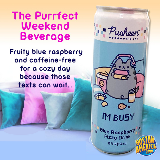 Pusheen Blue Raspberry Fizzy Drink