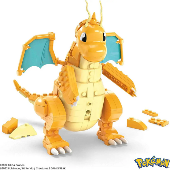 MEGA Pokemon Dragonite Figure with Motion Building Set