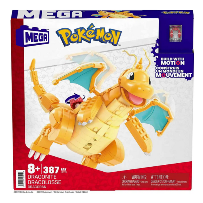 MEGA Pokemon Dragonite Figure with Motion Building Set