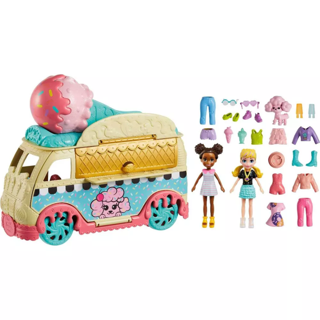 Polly Pocket Tiny Treats Ice Cream Truck Playset