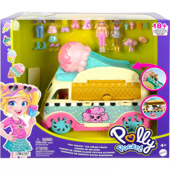 Polly Pocket Tiny Treats Ice Cream Truck Playset