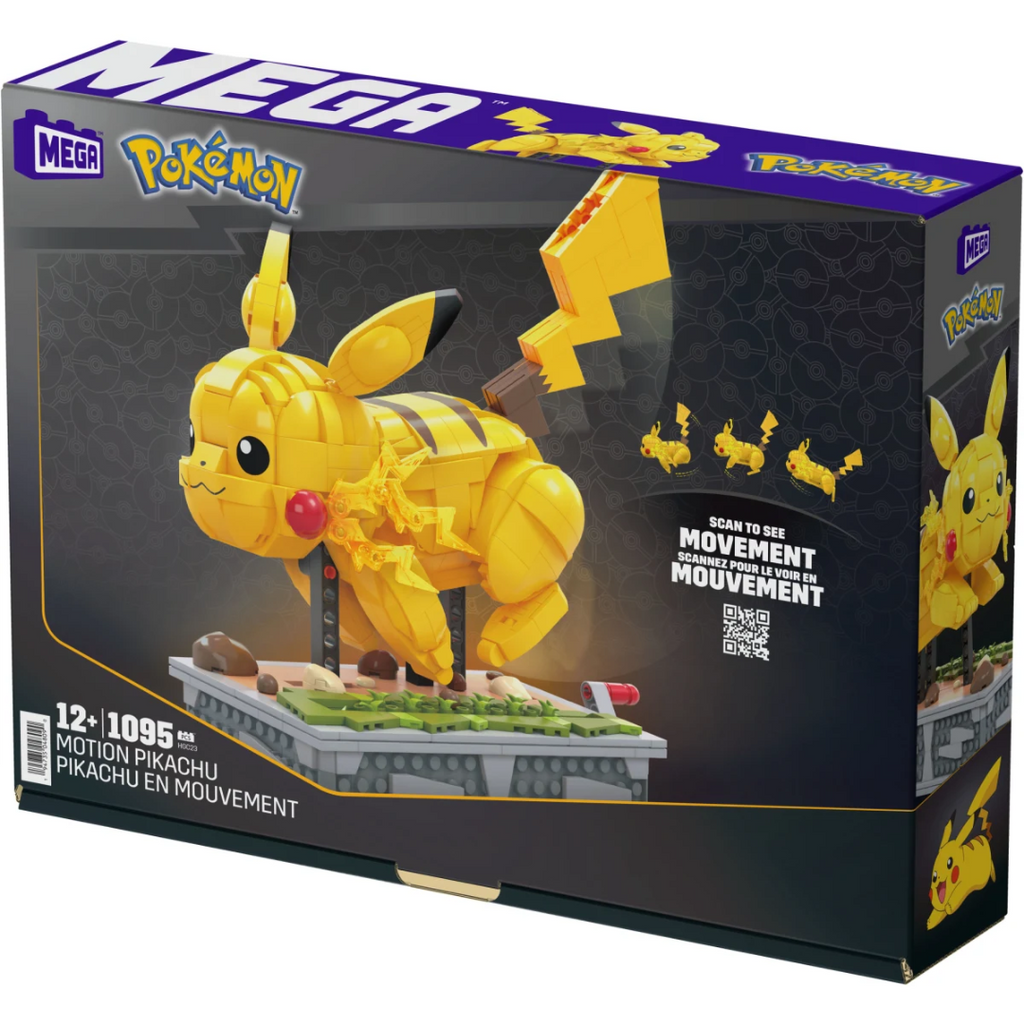 MEGA Pokémon Motion Pikachu Mechanized Building Set - 1092 pcs 