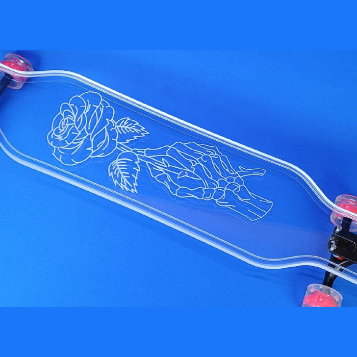 Clear LED Ghost Board Skateboards