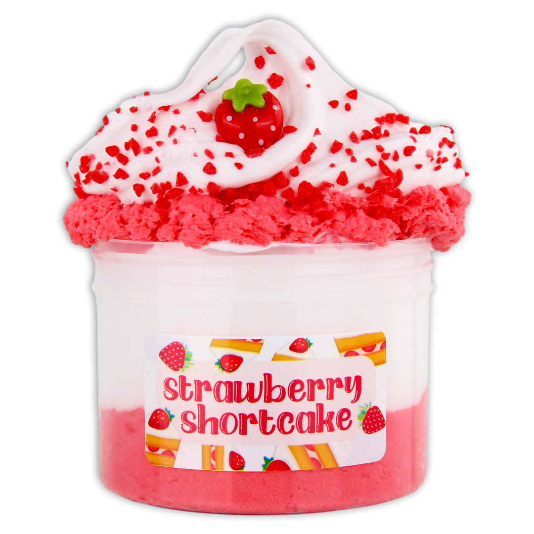 Strawberry Shortcake Butter Slime Hybrid