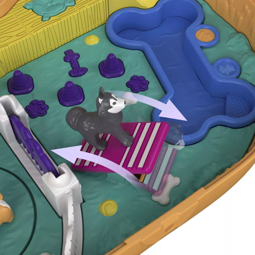 Polly Pocket Corgi Cuddles Pet Hotel Compact