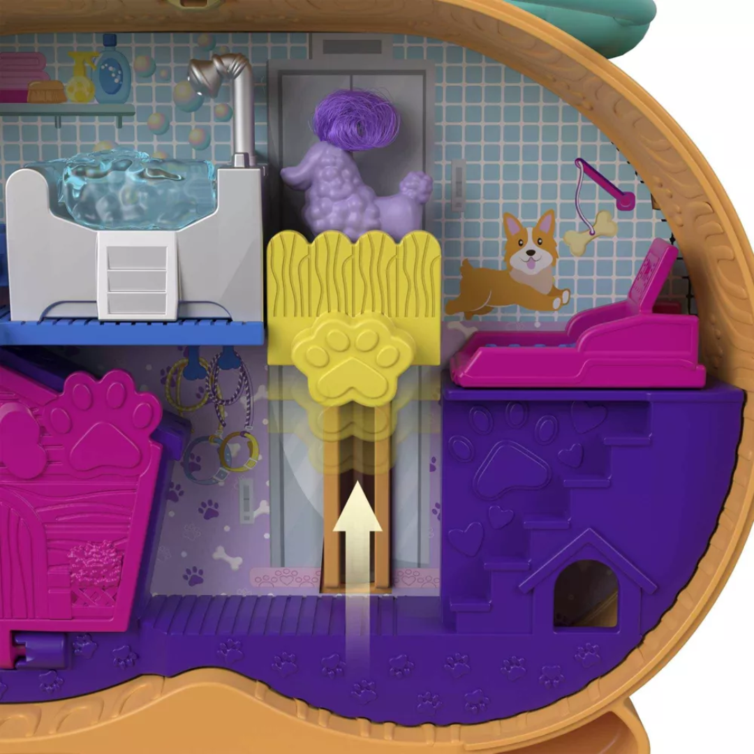 Polly Pocket Corgi Cuddles Pet Hotel Compact