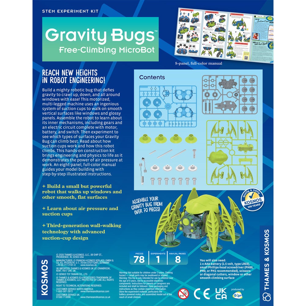 Gravity Bugs Free-Climbing Micro-Bot