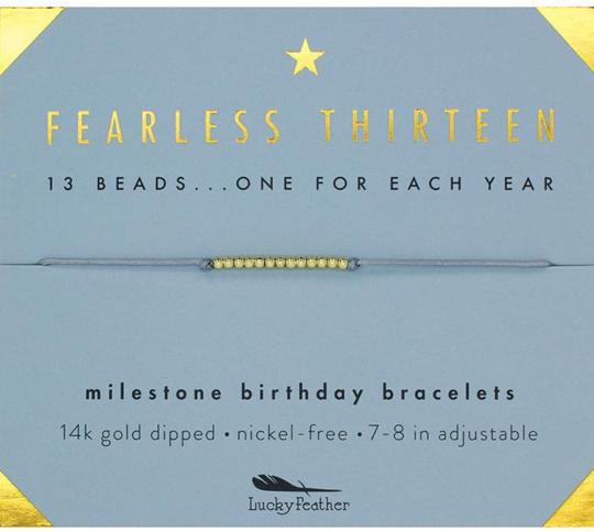 Fearless Thirteen Milestone Bracelet