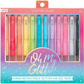 Oh My Glitter Gel Pens set of 12 — Learning Express Gifts