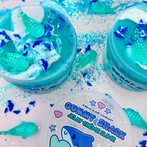 Kawaii Gummy Shark Jelly Creme Slime