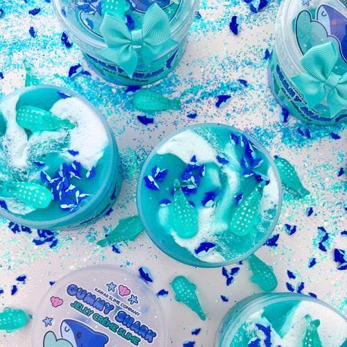 Kawaii Gummy Shark Jelly Creme Slime