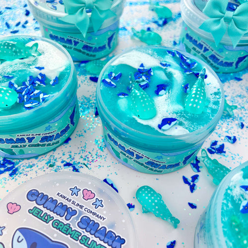 Kawaii Gummy Shark Jelly Creme Slime