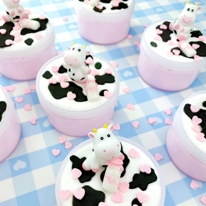 Kawaii Straw Dairy Cow Slime β Learning Express Gifts