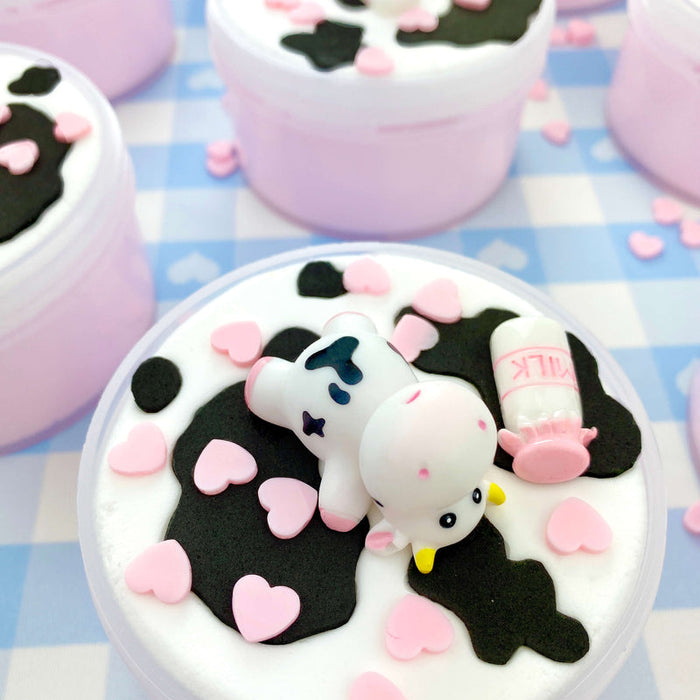 Kawaii Straw Dairy Cow Slime β Learning Express Gifts