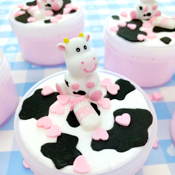 Kawaii Straw Dairy Cow Slime β Learning Express Gifts