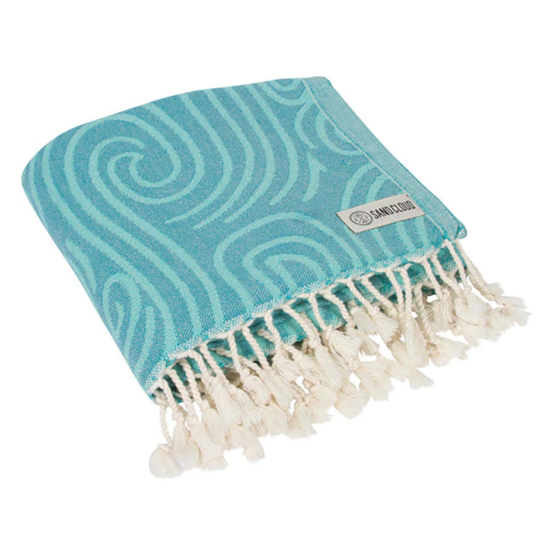 Mint Swirl Turtle Sand Cloud Towel