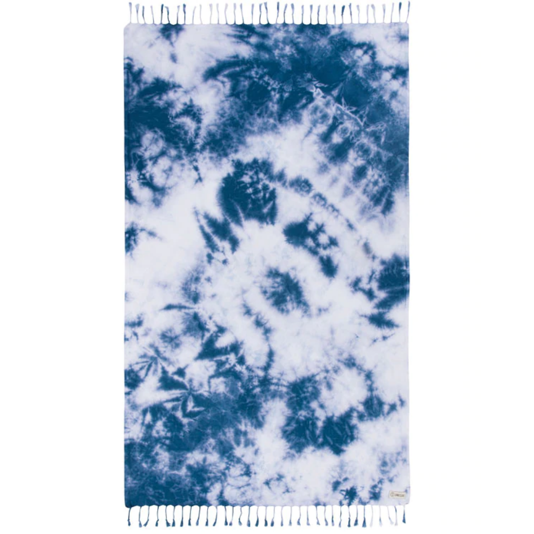 Navy Acid Wash Sand Cloud Towel